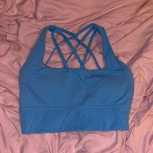 Buffbunny light blue small sports bra